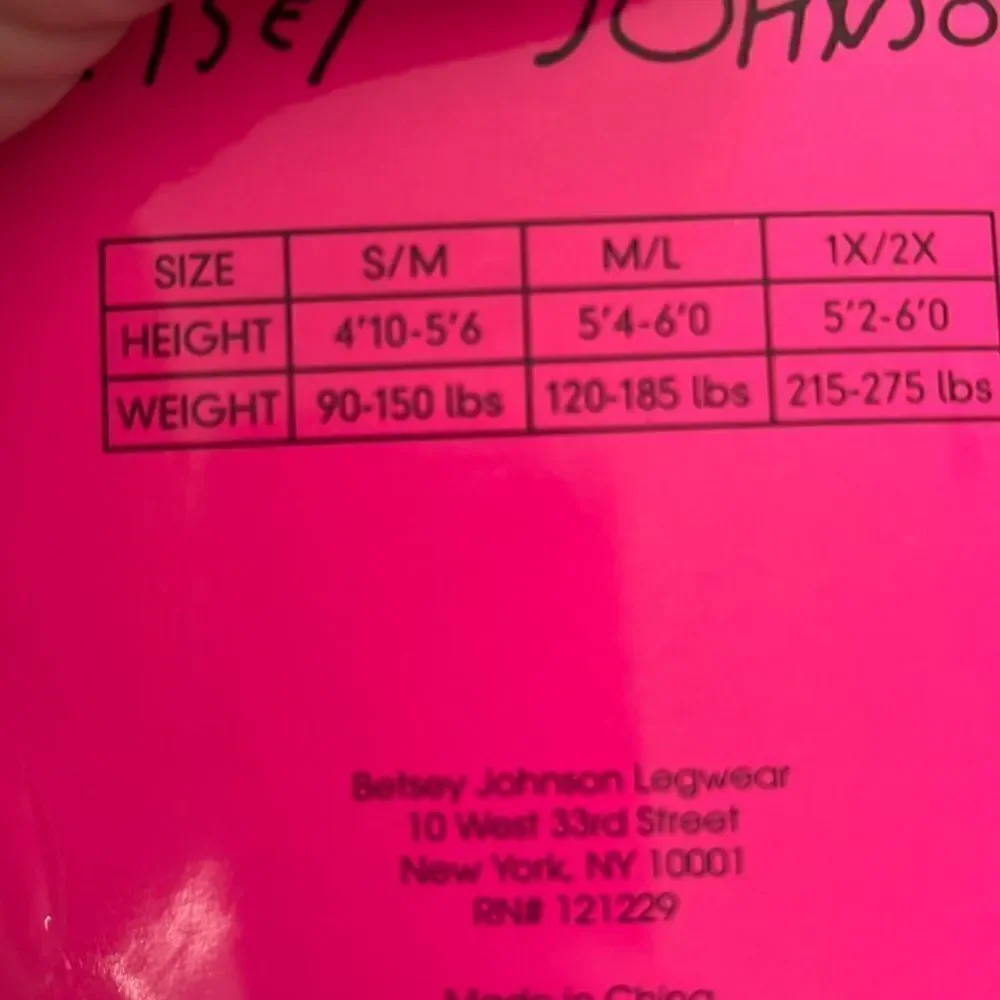 Betsey Johnson Tights 2 Pack